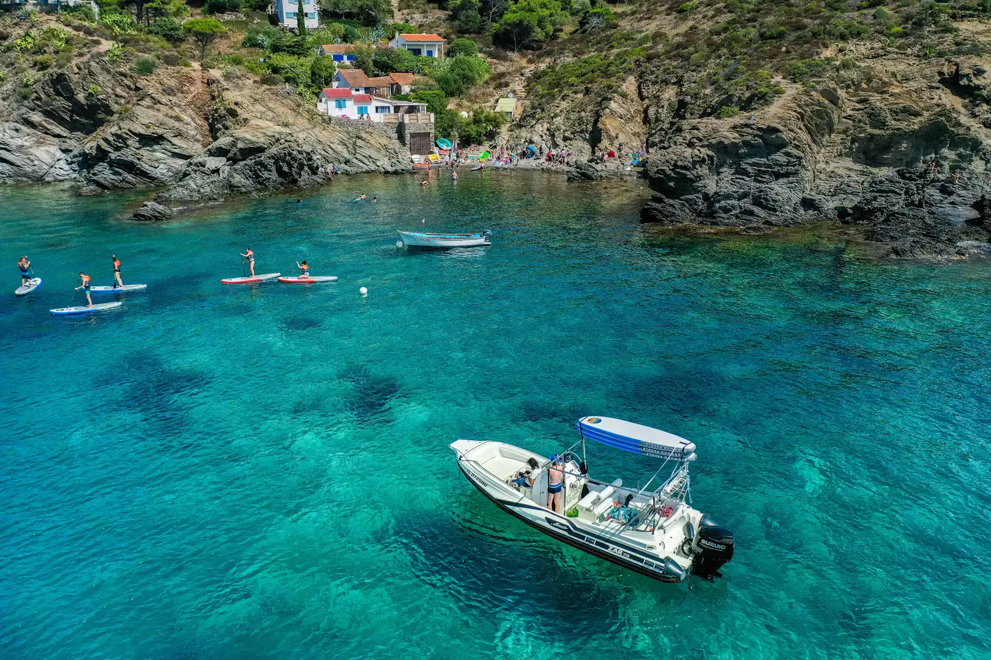 Bleu loisirs "Bateau, Paddle, Baignade"