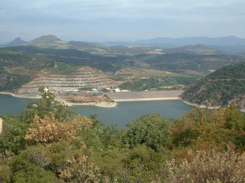 Site du lac sur l’Agly
