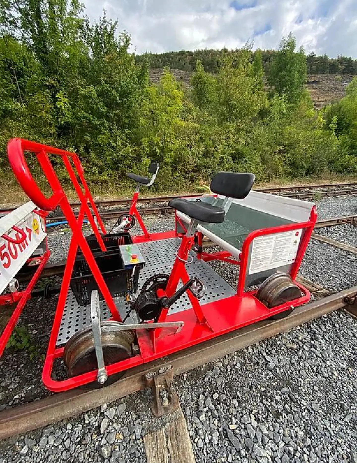 Vélo Rail du train Rouge